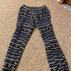 soft winter sleeping pants. drawstring.